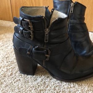 Freebird Bolo Bootie Black Leather